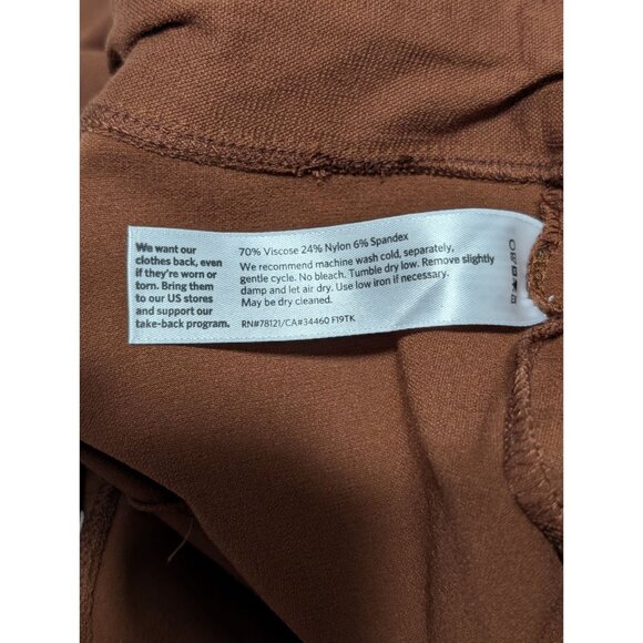 Eileen Fisher Womens 1X Nutmeg Slim Ankle Pants Stretch Crepe French Knit nwt - Picture 9 of 16